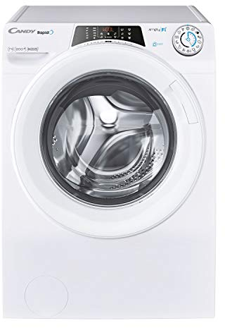 Candy Rapido' RO4 1274DWME/1-S Lavatrice, SLIM 7 kg, 1200 giri/min, 9 programmi Rapidi, Connettività Wi-Fi, Classe Energetica A