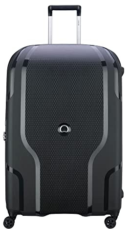 DELSEY Paris - Clavel - Großer, starrer, erweiterbarer Koffer - 82x54x35 cm - 136 Liter - XL - Schwarz