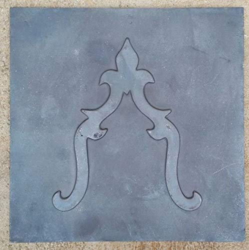 Fonderia Bongiovanni Piana in ghisa decorata lastra per camino fondale diverse misure (60x60 cm)