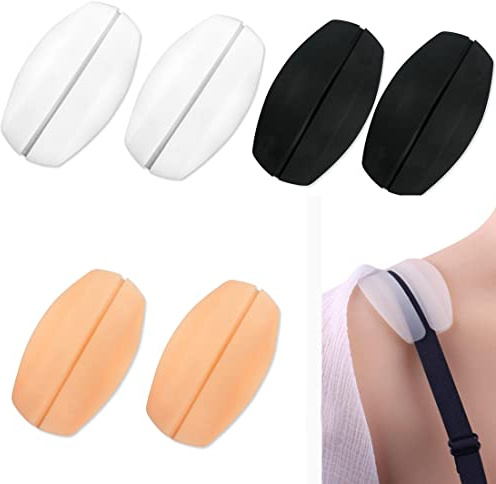 Zeayebsr Soutien-Gorge Sangles Coussin Support Silicone Antidérapant Pliable Protège-épaules Pads Soutien-Gorge Coussins Pads, 3 Paires Épaulettes Antidérapantes, Soulage la Douleur à L'épaule