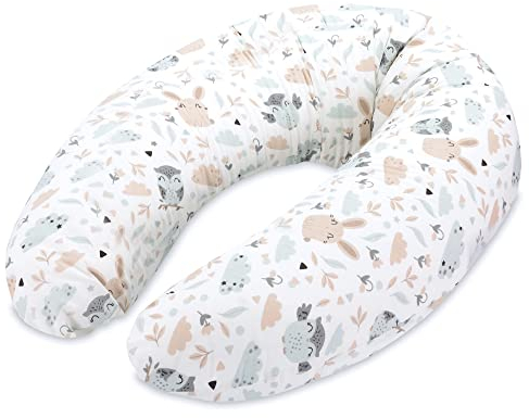 Totsy Baby Stillkissen XXL Schwangerschaftskissen 190 cm - Pregnancy Pillow Body Pillow Seitenschläferkissen Schlafkissen Lagerungskissen Kissen mit Bezug aus Baumwolle Oeko-Tex