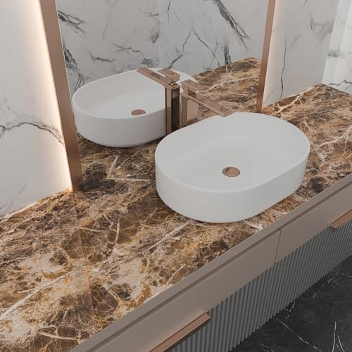 JSEVEM 40CMx9M Braun Weiß Marmor Tapete Selbstklebend Steinoptik | Marmortapete Klebefolie Steinoptik Selbstklebende Klebetapete Marmoroptik Wasserfest Möbelaufkleber für Küche Bad Wandtapete