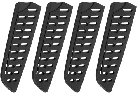 QUARKZMAN 4 Stück Messerschutz, 5 Punkt-Aushöhlung Klingenschütze für Santoku-Messer Klingenschutz für messer Messerkoffer Universelle Messerabdeckungen Messerscheide für die Küche
