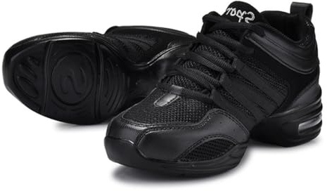 Hixingo Scarpe da Ballo Sportive Donna Fitness Ginnastica Sneakers Scarpe da Running Traspirante Antiscivolo Jazz Moderno Comode Classiche Scarpe Danza Casual Sneakers