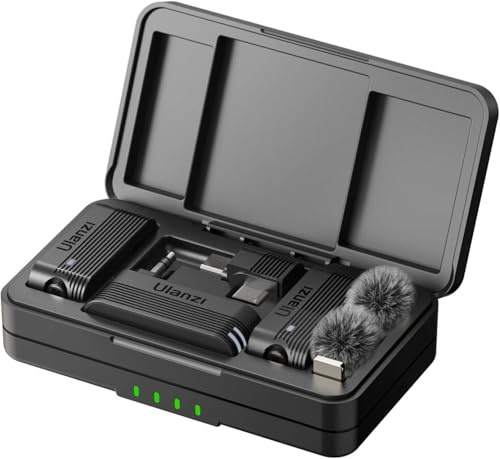 Wireless Lavalier Microphone Lapel Mic for all Camera and Phone Video Podcast Vlog YouTube