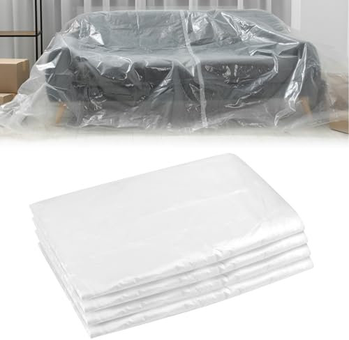 4 Pezzi Teli per Imbiancare,4 x 5 m Telo Protettivo per Pittura,Multiuso Telo Protettivo Imbianchino,Telo Impermeabile,Pellicole di Copertura,Per La Polvere Per La Pittura e l'arredamento