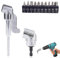 Right Angle Drill Attachment, 105 Degree Right Angle Drill Bit Adapter, 360°Rotatable Right Angle Drill Adapter with Multi-Function Bend Screwdriver Bit (Short+Long+10 Screwdriver Bits)