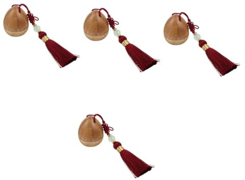 COLLBATH 4 Pièces Boîte en Fer en Aluminium Doublure Tubes Récipient Mini Moules à Gâteaux avec Couvercles Ramequins avec Couvercles Nettoyant Mains Porte-clés Light Brown Bambou