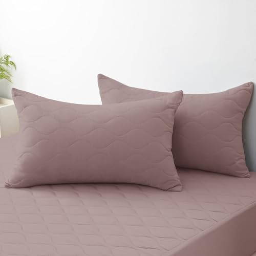Ystyle Federe Copricuscini Letto 50x80cm (Set di 2), Soia | Federa Cuscino Letto Morbida, Super Traspirante, Chiusura a Busta, Federa da Cuscino Antiacaro e Ipoallergico
