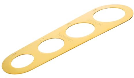 Cabilock Noodle Measuring Ruler Stainless Steel Spaghetti Portion Control Tool for Accurate Cook Serve Measurement in Kitchenware