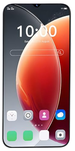 Yunseity Ultra Thin Smartphone, RAM 8 GB ROM 64 GB Smartphone för Daglig Användning (Vit)