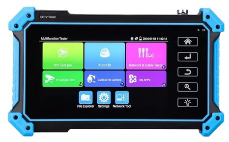 CCTV Tester, 4K CCTV Kamera Tester 8MP AHD CVI TVI CVBS IP Kamera HD Display Video Monitor 5,4 Zoll IPS Touchscreen IPC Tester Tool(IPC-5100 Plus)