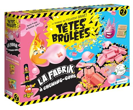 Silverlit - Têtes Brûlées – La Méga Fabrik à Chewing-Gum – Kit de Fabrication Bonbons – 3 Arômes Fruités – Arômes & Colorants 100% Naturels - Activité Créative Enfant dès 7 Ans