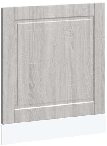 WRJENFSC Panneau de lave-vaisselle Porto gris Sonoma - Panneau avant pour lave-vaisselle en bois - Façade de cuisine adaptée pour lave-vaisselle encastrable - 60 x 1,5 x 57 cm - Plaque de porte
