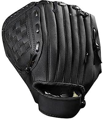 Softball-Handschuhe, für Jugendliche, Outdoor, Baseball-Handschuhe, Rechtshänder, Schwarz, 31,8 cm