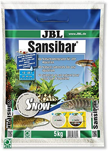 JBL Golvbotten snövit för söt- och havsvatten akvarier, Zanzibar Snow 5 kg, 67060