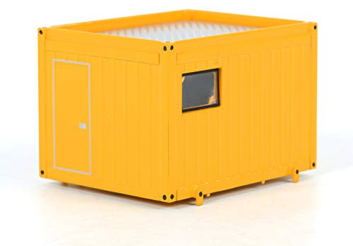 WSI Models 04-1008 - Remolque de balasto de 10 pies, color amarillo, línea premium 1/50, modelo fundido a presión