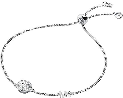 Michael Kors Damenarmband aus silberfarbenem Halbedelstein mit Schiebeverschluss