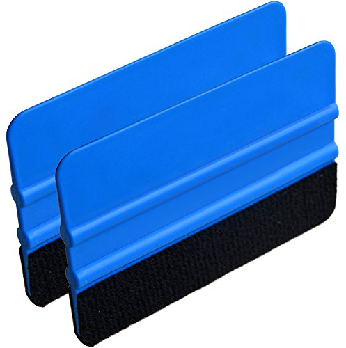 Eachbid Spatola per Wrapping Pellicola Auto con Feltro Raschietto per Adesivi Decalcomanie Vetro Vinile Tergipavimento 2pz