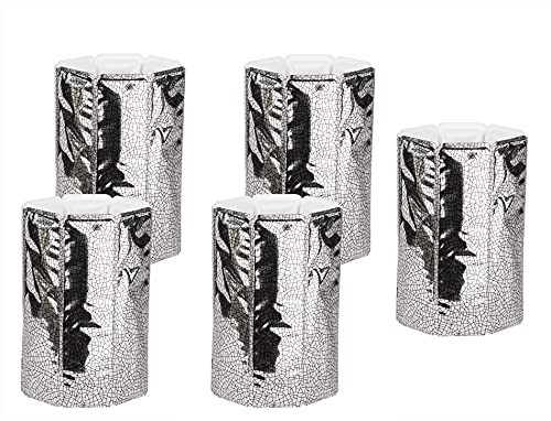 BigDean 5x Aktiv Weinkühler für 0,75l Flaschen - Flaschenkühler silber - Effektive & schnelle Kühlung ohne Eis - Kühlmanschette biegsam für Weinflaschen