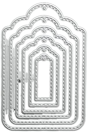 Selma. Gestickte Tag-Metall-Stanzformen Schablonen gestanzte Vorlage für DIY Scrapbooking Album Papier Kartenprägung Handwerk