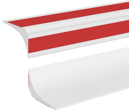 2M Silicone Shower Tray Sealing Strip,Bath Sink Bathtub Edging Edge Seal Trim,Gap Cover Caulk,Wet Room Floor Water Barrier Retaining Strip,Beading for Tile,Countertop(2.5cm,Two Adhesive Backing)