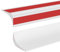 2M Silicone Shower Tray Sealing Strip,Bath Sink Edging Edge Seal Trim,Gap Cover Caulk Strip,Wet Room Threshold Floor Water Barrier Retaining,Bathtub,Countertop Splash Guard(Two Adhesive), White