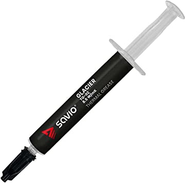 SAVIO Wärmeleitpaste CPU 4g “TG-02” - Leicht Anwendbar Thermal Paste - 8.5 W/mK - zum Kühlkörper Verbindung Kühle und Stummschaltung für alle CPU, GPU Kühler