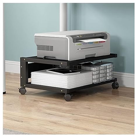 Druckertisch Druckerständer Druckerhalter Unter Dem Schreibtisch-Druckerständer, Rollender Druckerständer, 2-stufiger Mobiler Büro-Kopierer-Ständertisch Für Das Heimbüro Drucker Regal Druckerregal ( C