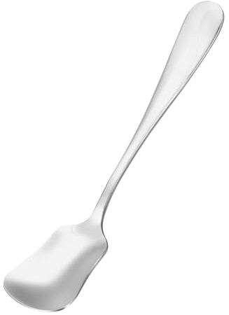 sourcing map 5 Inch Stainless Steel Ice Cream Spoon Coffee Spoon Small Dessert Spoon Fruit Spoon Tea Spoon for Ice Cream Sugar Dessert, Silver