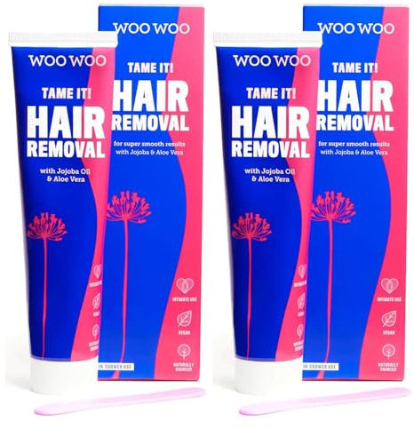 WooWoo Tame It! Vegan Intimate Hair Removal Cream 100 ml (Pack of 2)
