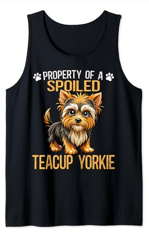 Yorkshire Terrier Teacup Food Teacup Dogs Dad Teacup Yorkie Tank Top