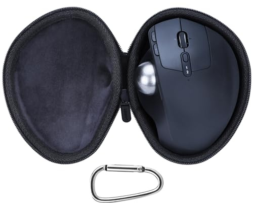 Lebakort Duro Caja Estuche Funda para Logitech Ergo M575 MX Ergo MX Ergo S Ratón Trackball (Estuche Negro)