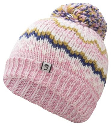 Trollkids Girls Kristiansand Bobble Cap 54, pink Dawn