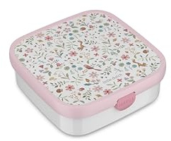 Mepal - Bento Brotdose Groß Campus Little Dutch - Lunchbox für Kinder - Inklusive 2 auslaufsicheren Fächern & Gabel - Fach ist mikrowellengeeignet - 2x 200 + 1250 ml - Fairy Wonders