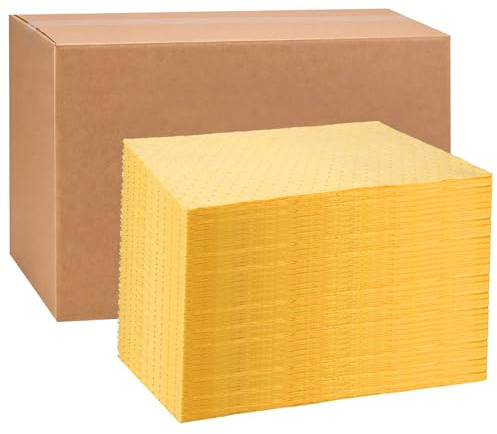 Hoolerry 100 Almohadillas absorbentes de Aceite, Almohadillas con hoyuelos, Accesorios de Garaje, tapete Absorbente de Agua, tapete Absorbente de Aceite para Absorber la protección del hogar, Garaje
