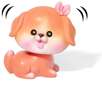 COGEEK Wackelkopf-Hunde für Auto-Armaturenbrett, niedliche Welpenfiguren, Mini-Schüttelkopf, Hundedekoration, Wackelfiguren, Geschenk für Auto, Zuhause, Büro, Schreibtisch (Beagle)