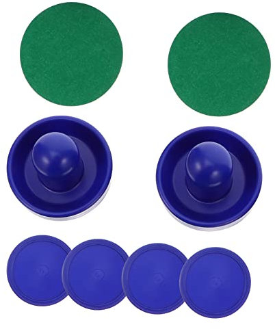 TOYANDONA Air Hockey Ersatzset Pucks Und Pushers Aus Langlebigem Air Hockey Paddle Zubehör Für Tischspiel Umweltfreundlich Als Ersatz Für Airhockey Ausrüstung