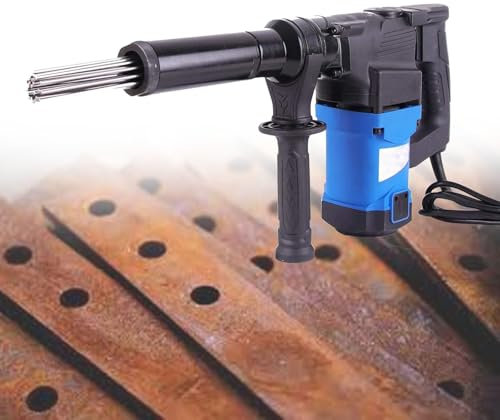 Scrostatore Elettrico Ad Aghi Portatile Con Impugnatura Girevole, 1100 W Per La Rimozione Della Ruggine, Strumento Per La Rimozione Della Corrosione Delle Scorie Di Vernice, Per La Pulizia Delle