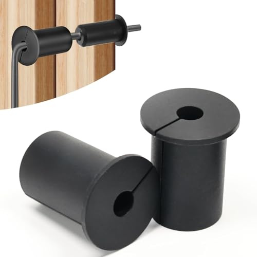 MANICAF 6 Stück Schwarze Kabeldurchführung Wand für Kabelführungsset | Flexible Silikontüllen, Schützen Kabel vor Abrieb und Achten Sie Darauf, Dass die Wände Asthetisch Ansprechend Sind
