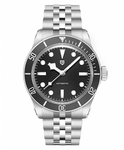 RollsTimi Pagani Design PD1812 Klocka för Män Automatisk NH35 Rörelse 42 mm Rostfritt Stål BB58 Stil Dykare 100 M Vattentät Lysande Urtavla Armbandsur., Pd-1812-svart-v1, armband