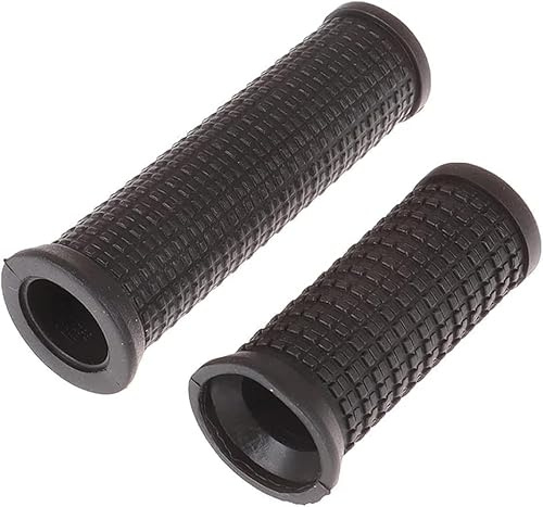 Lot de 2 poignées de guidon de vélo longues/courtes noires pour levier de vitesse rotatif, antichoc, antidérapant pour pièces et composants en caoutchouc souple antidérapant