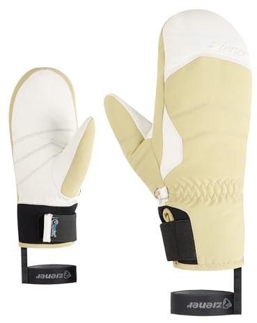 Ziener Damen Kalea-Z Ski-Fäustling/Wintersport | extra warm, lavalan, wasserdicht, sage Leaf, 7,5