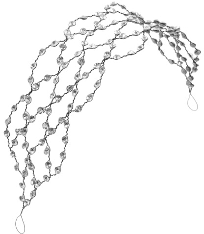 DEARMAMY Haarreifen mit Strass für Damen Funkelndes Durchbrochenes Haarnetz Elegantes Western-stil Haaraccessoire Leicht und Komfortabel für Party und Alltag
