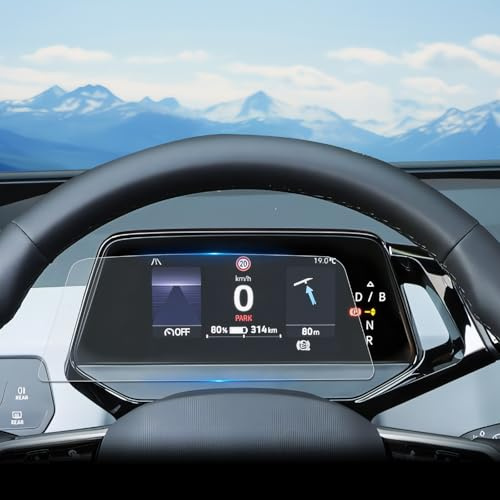 WEIPIN Film de protection d'écran 9H pour VW ID.3 / ID.4 / ID.5 / ID.Buzz 2020-2025 5,3 pouces Film de protection universel pour cockpit numérique VW ID3 ID4 5,3 avec verre trempé Accessoires