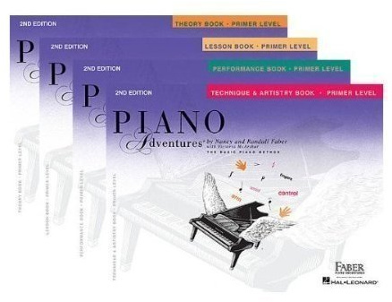 Faber Piano Adventures Primer Level Learning Library Pack - Lesson, Theory, Performance, and Technique & Artistry Books