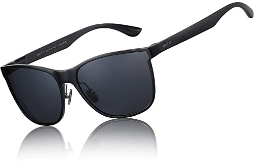 DUCO Herren polarisierten Fahren Sonnenbrille Klassischer Stil Brillenmode Umrandeten Gläser UV400 Schutz 8205