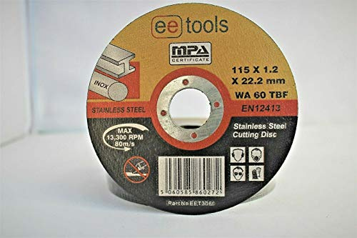Pack of 10 x Ultra thin 115 x 1.2mm for Angle Grinder- Stainless steel cuttings discs - metal cutting slitting discs