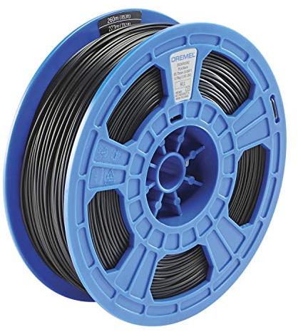 Dremel DigiLab PLA-BLA-01 3D-Drucker-Filament, 1,75 mm Durchmesser, 0,75 kg Spulengewicht, Farbe Schwarz, RFID-fähig, neue Formel und 50 Prozent mehr pro Spule