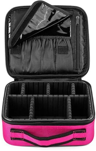 FORRICA Kosmetiktasche Damen Kosmetikkoffer Tragbar Kosmetik Organizer Travel Schminktasche Mädchen Frauen Makeup Koffer Make Up Tasche